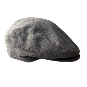 Vintage Gray Wool Newsboy Flat Cap Cabby Snap Front
Hat Union Made USA Men XL